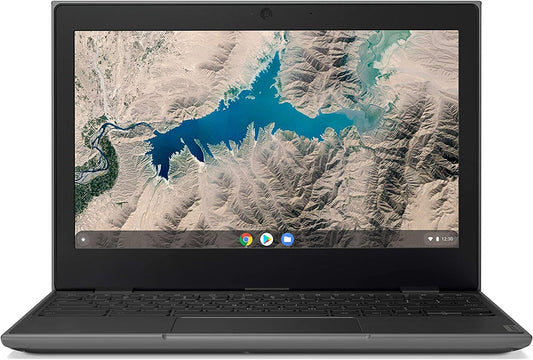 Lenovo 100e 2nd Gen 11.6" Rugged & Spill Resistant Laptop HD Chromebook Laptop, MT8173 CPU, 4GB LPDDR3 RAM, 32GB eMMC TLC SSD, 720P HD Camera, Black, Chrome OS