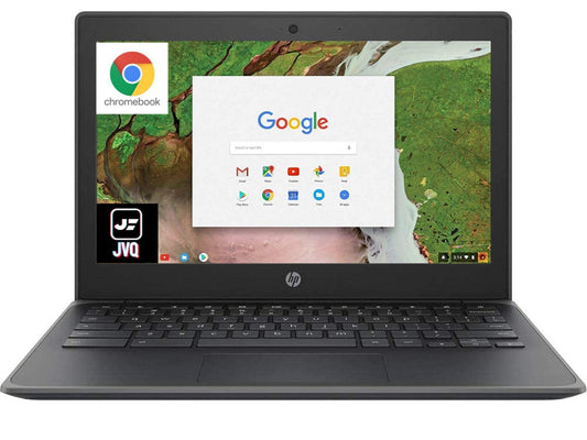 HP 2022 Newest Chromebook 11A G8 Education Edition, 11.6" HD Laptop for Business and Student, AMD A4-9120C(up to 2.4GHz), 4GB Memory, 32GB eMMC, Webcam, USB-C, WiFi, Bluetooth, Chrome OS, JVQ MP