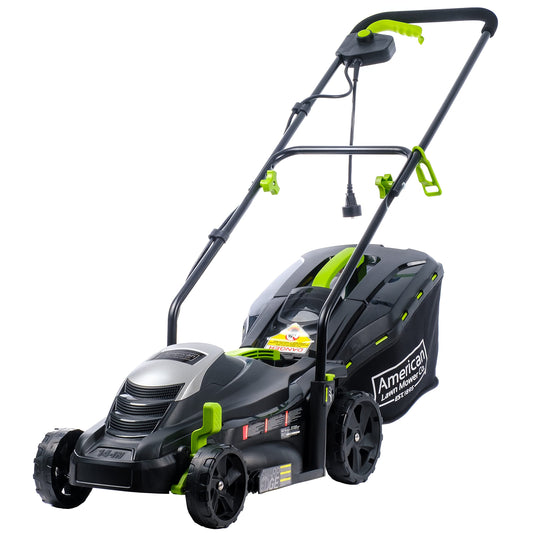 American Lawn Mower Company 50514 14" 11-Amp Corded Electric Lawn Mower, Black