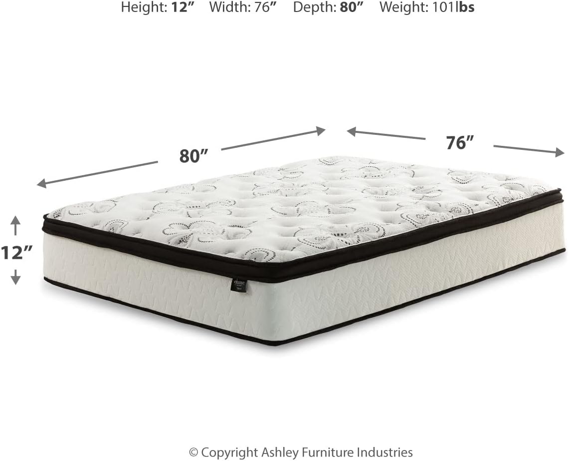 Ashley Signature Design Chime 12 Inch Plush Hybrid King Mattress