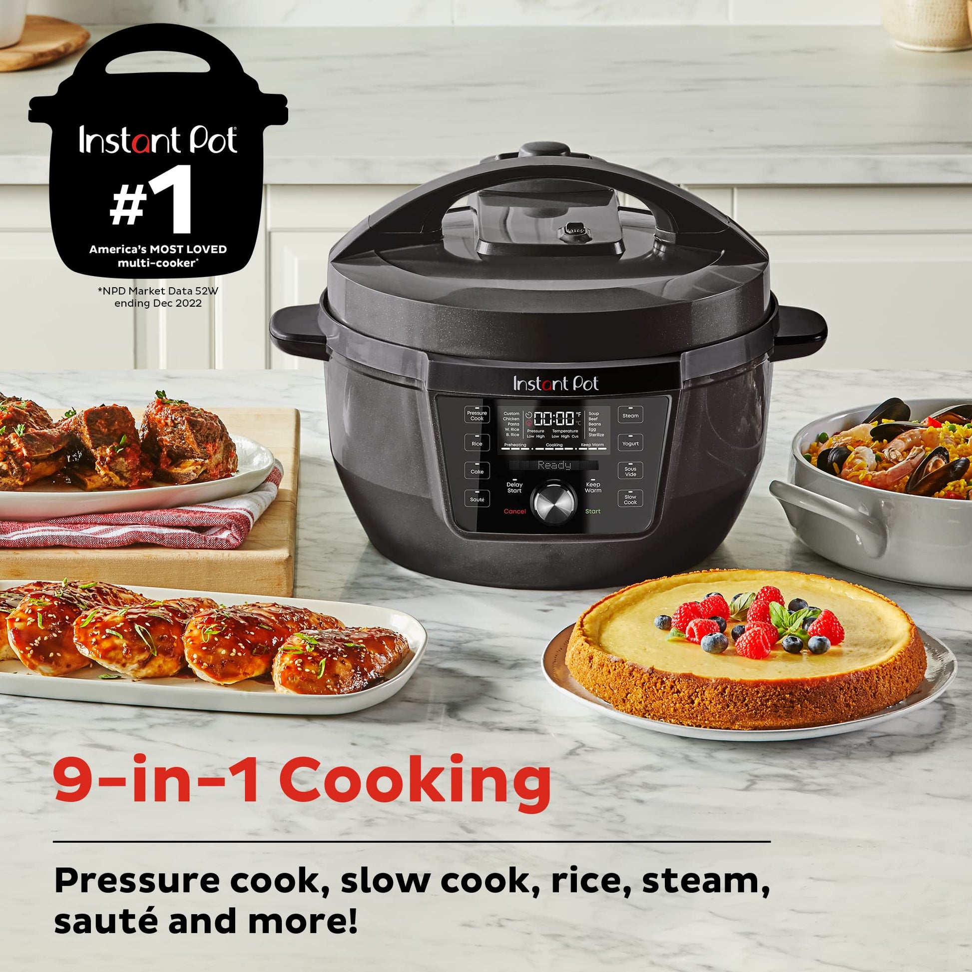  Instant Pot Pro Plus Wi-Fi Smart 10-in-1, Pressure Cooker, Slow  Cooker, Rice Cooker, Steamer, Sauté Pan, Yogurt Maker, Warmer, Canning Pot,  Sous Vide, Includes App with Over 800 Recipes, 6 Quart